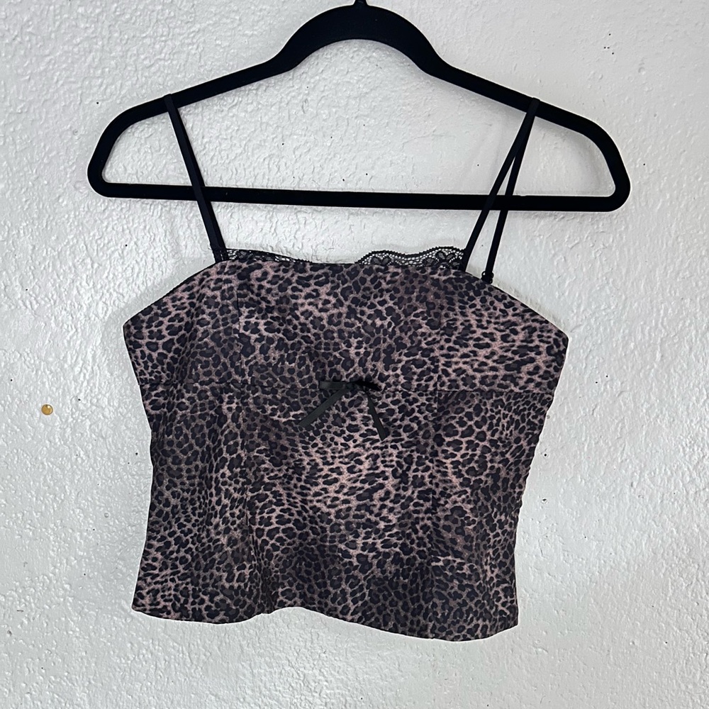 Cheetah print cami top